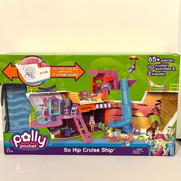 polly pocket Other - Polly Pocket! So Hip Cruise Ship Playset with 3 Dolls, Accessories and Box